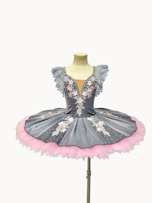 Silver Blush Floral Classical Tutu