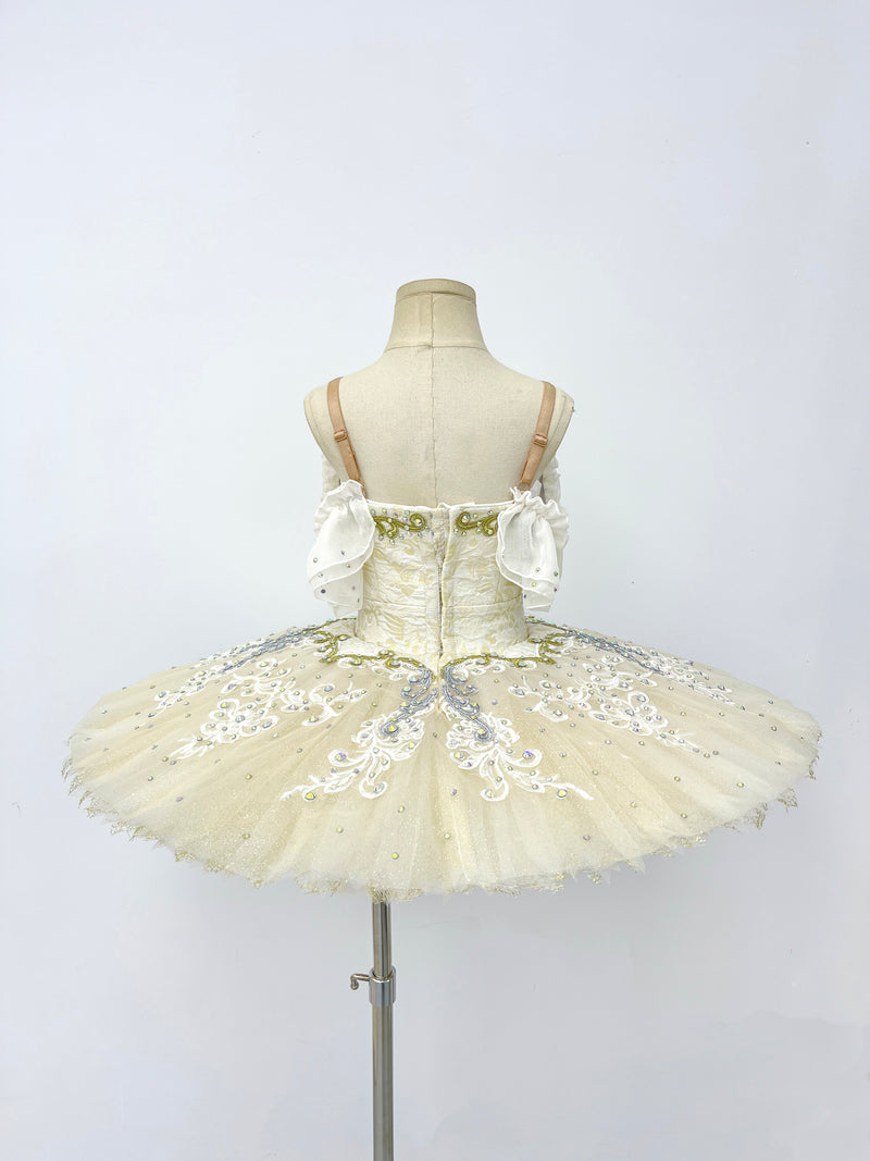 Ivory Gold Lace Classical Tutu