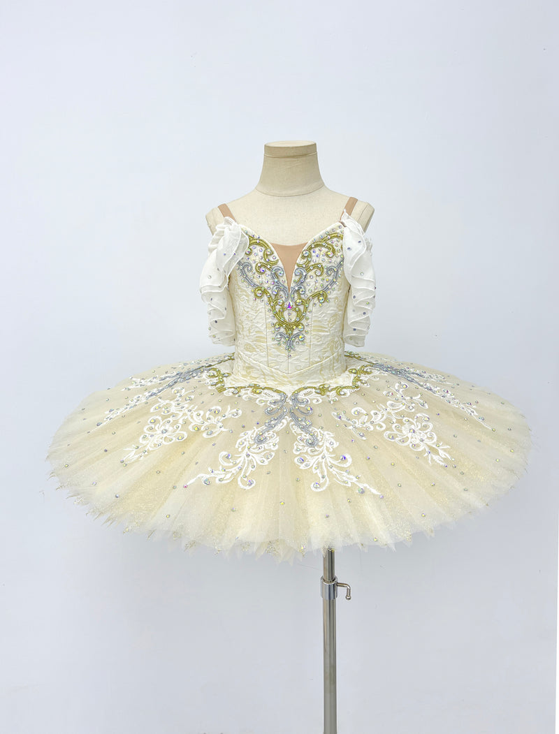 Ivory Gold Lace Classical Tutu