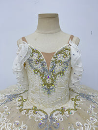 Ivory Gold Lace Classical Tutu