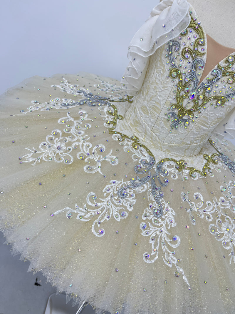 Ivory Gold Lace Classical Tutu