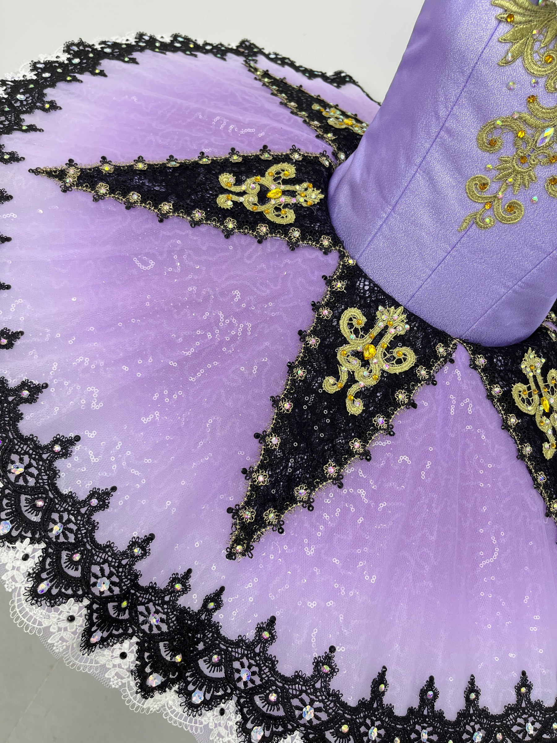 Lavender Black Lace Classical Tutu