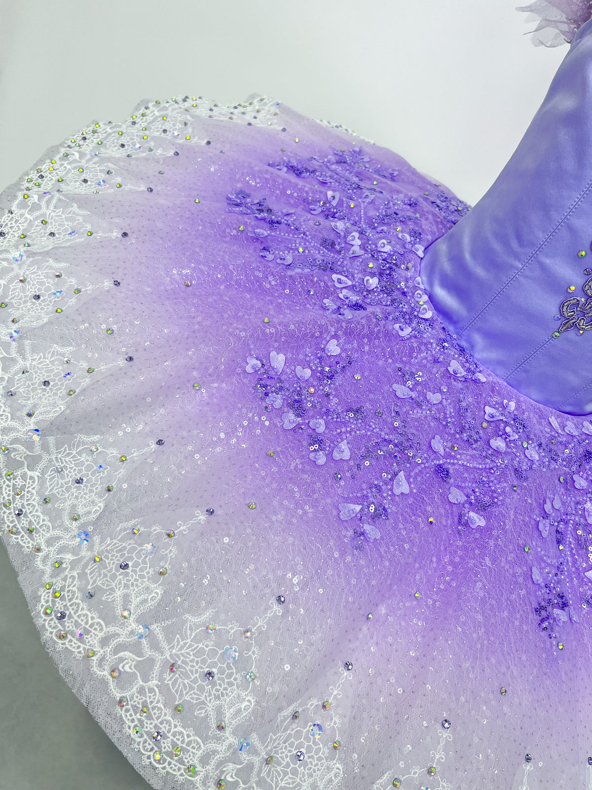 Lavender Feather Crystal Classical Tutu