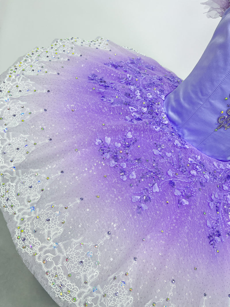 Lavender Feather Crystal Classical Tutu