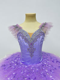 Lavender Feather Crystal Classical Tutu