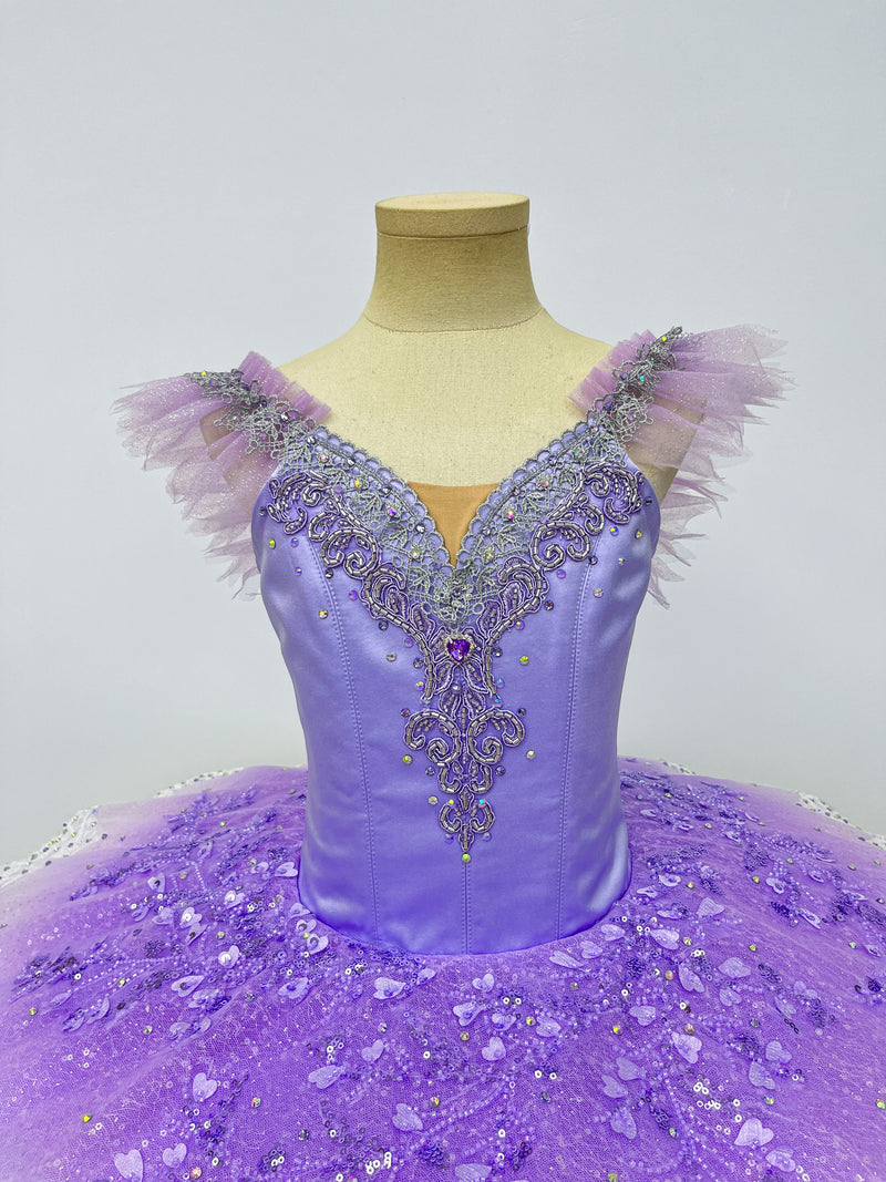 Lavender Feather Crystal Classical Tutu