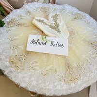Elegant Crystal-Embellished Professional Ballet Tutu for Performances - MDT1021