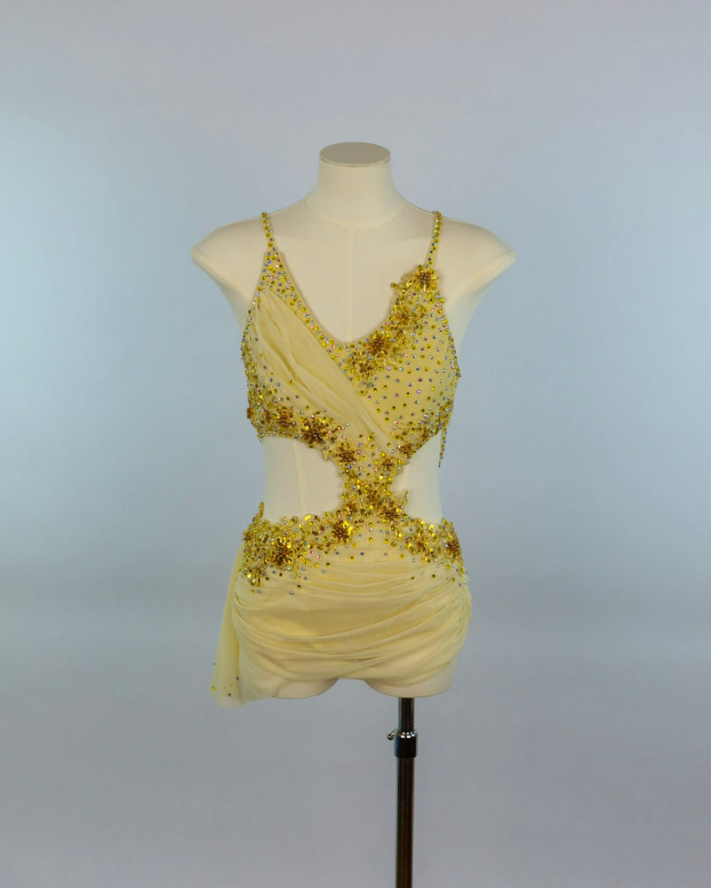 Yellow Sequin Lyrical Costume