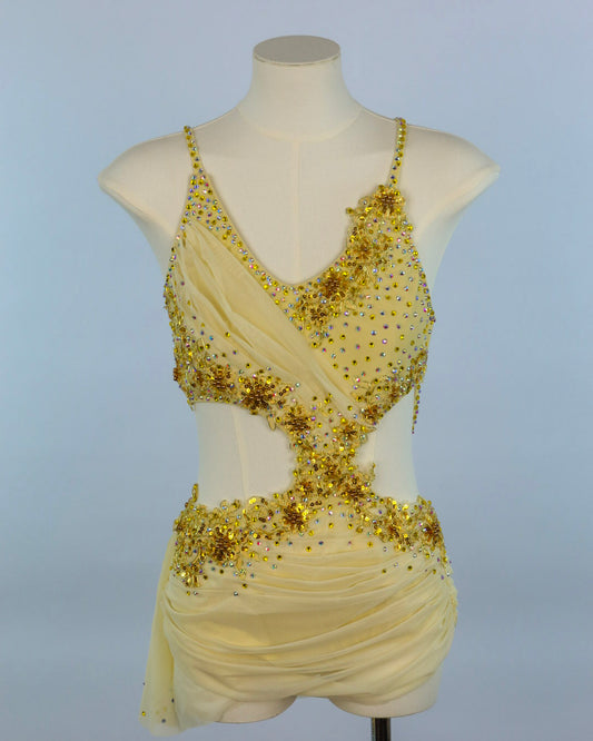 Yellow Sequin Lyrical Costume