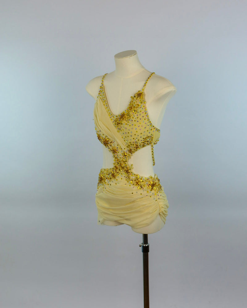 Yellow Sequin Lyrical Costume