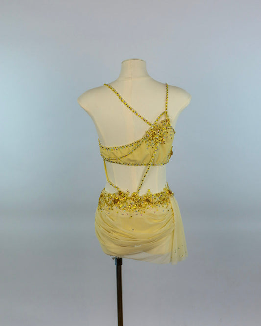 Yellow Sequin Lyrical Costume
