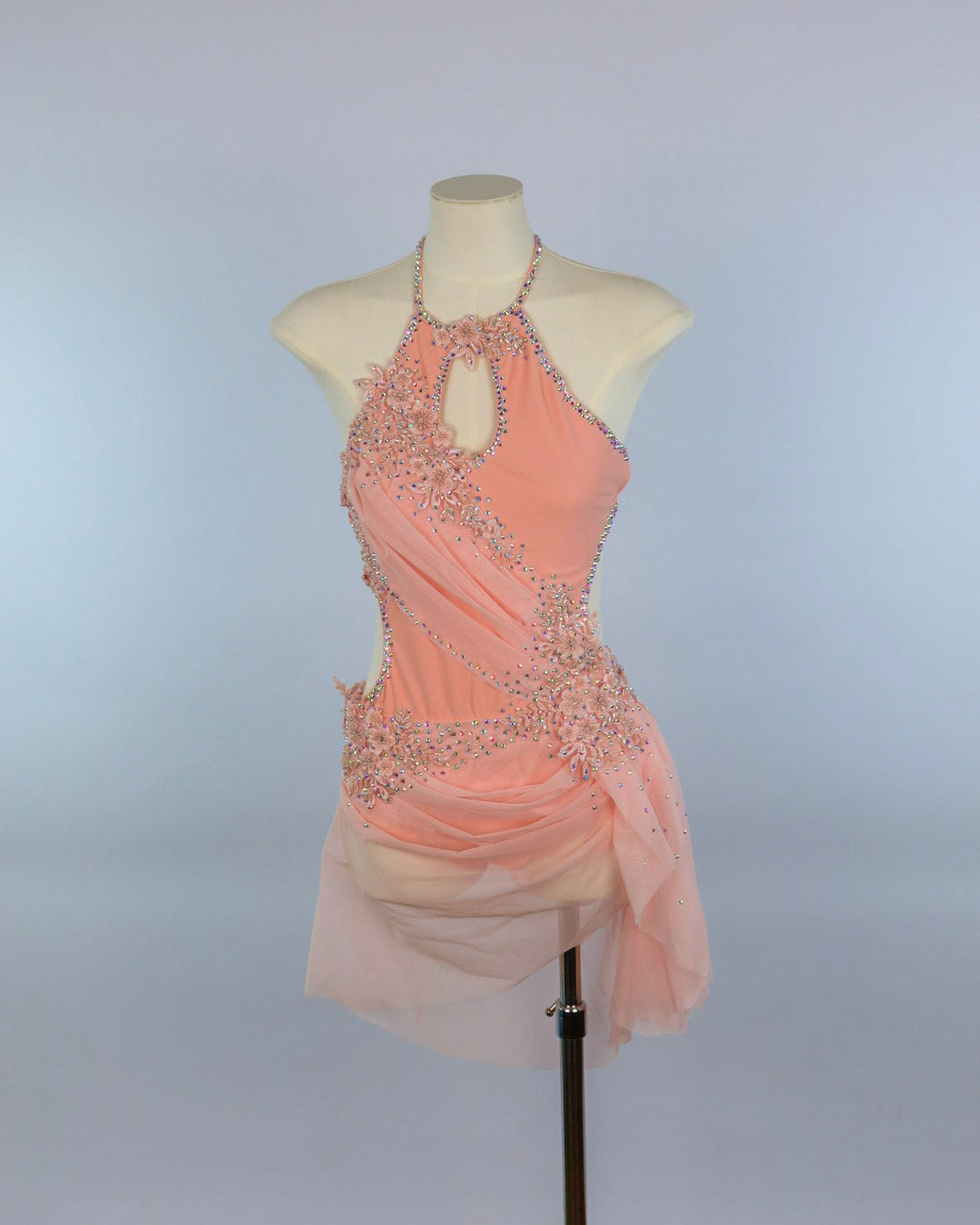 Dusty Rose Draped Lyrical Costume
