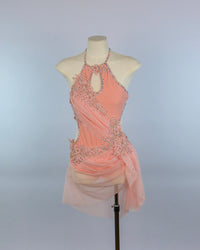 Dusty Rose Draped Lyrical Costume