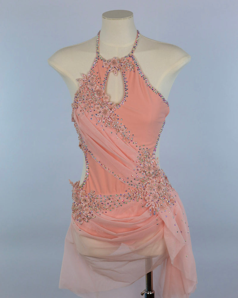 Dusty Rose Draped Lyrical Costume