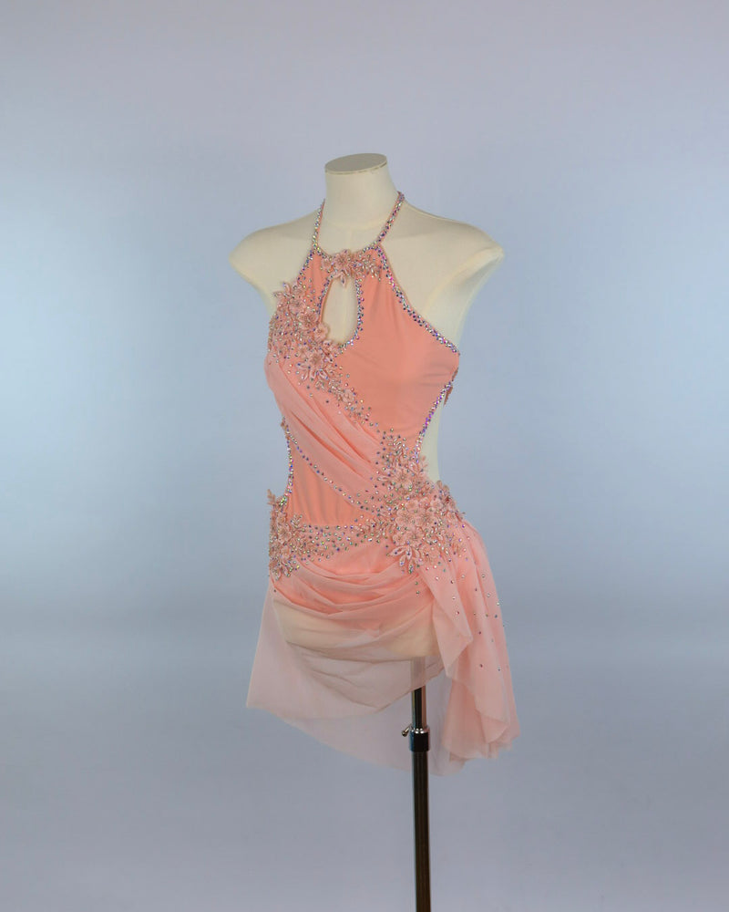 Dusty Rose Draped Lyrical Costume