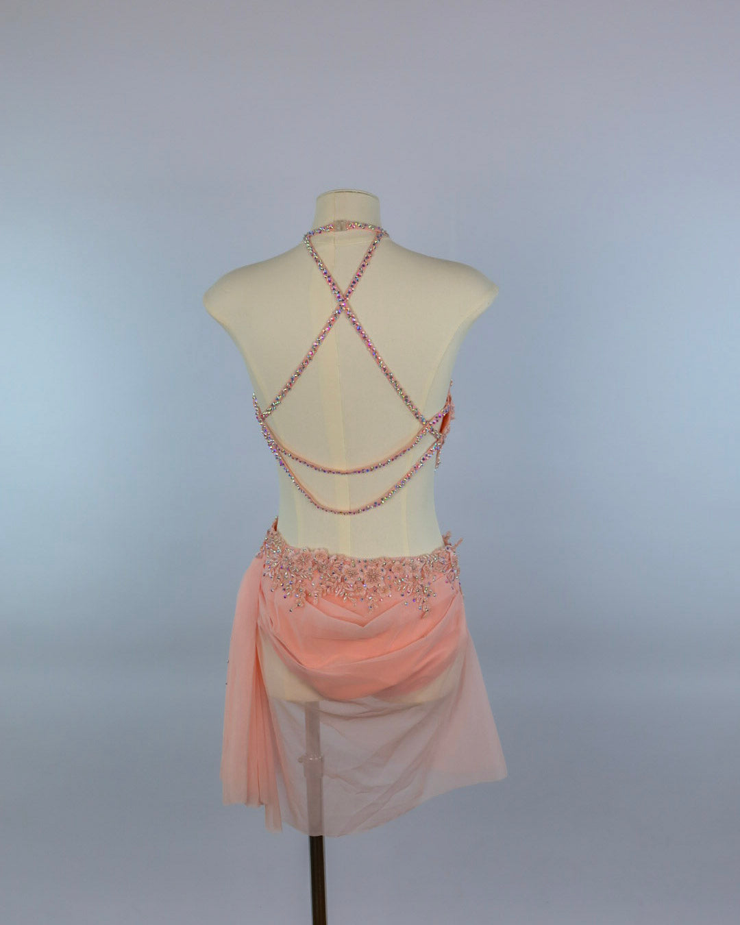 Dusty Rose Draped Lyrical Costume