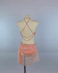 Dusty Rose Draped Lyrical Costume