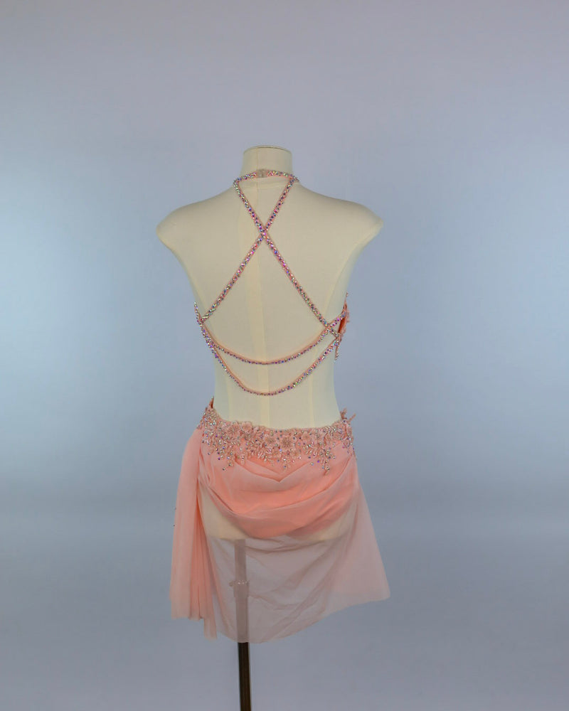 Dusty Rose Draped Lyrical Costume