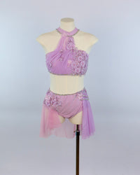 Lilac Beaded Two Piece Lyrical Costume