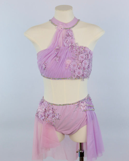 Lilac Beaded Two Piece Lyrical Costume