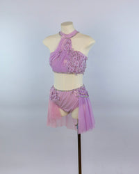 Lilac Beaded Two Piece Lyrical Costume