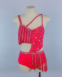 Coral Fringe Lyrical Costume