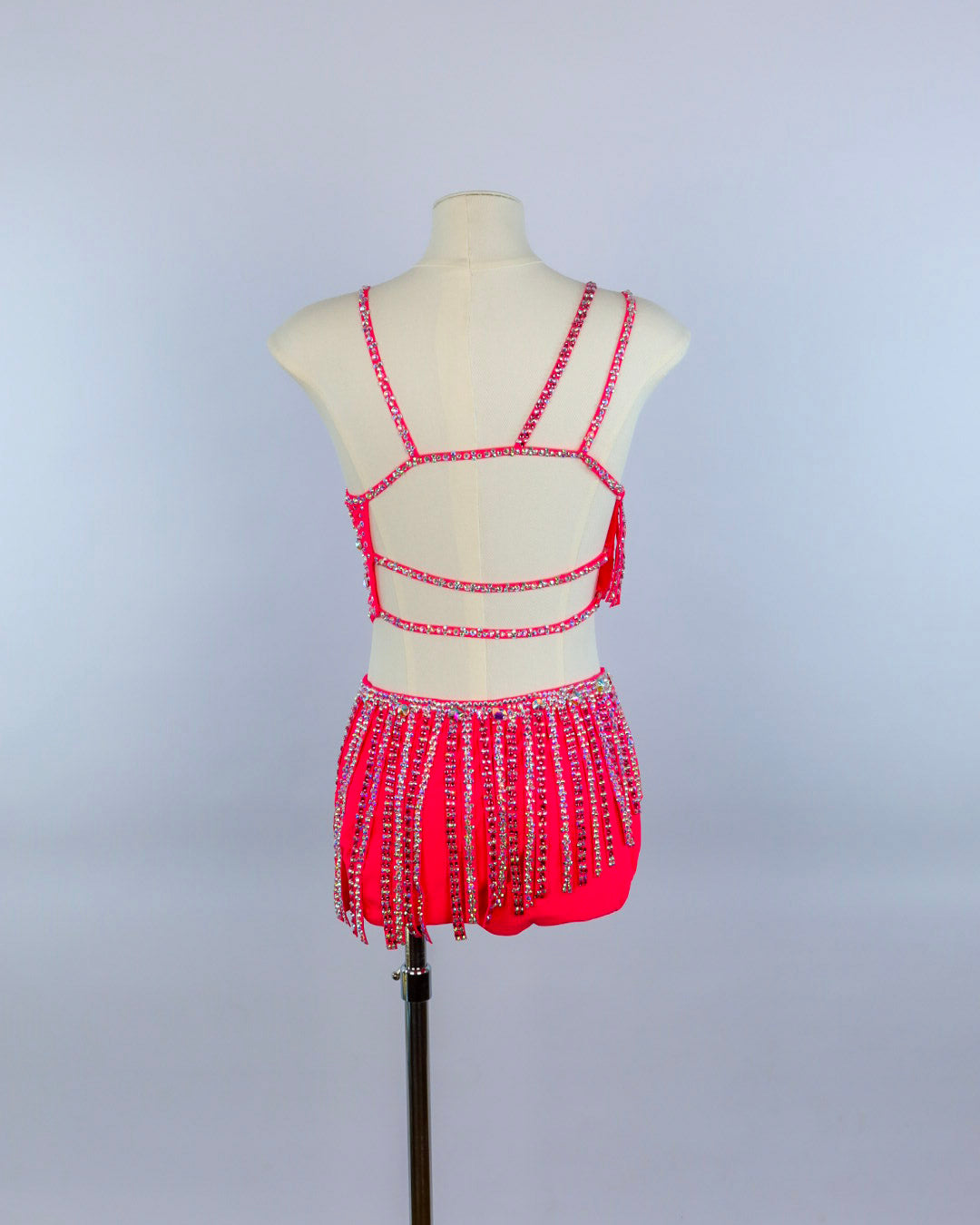 Coral Fringe Lyrical Costume