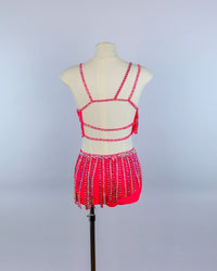 Coral Fringe Lyrical Costume
