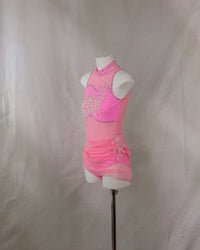 Rose Pink Draped Lyrical Costume