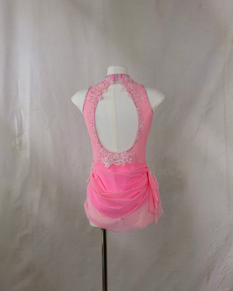 Rose Pink Draped Lyrical Costume