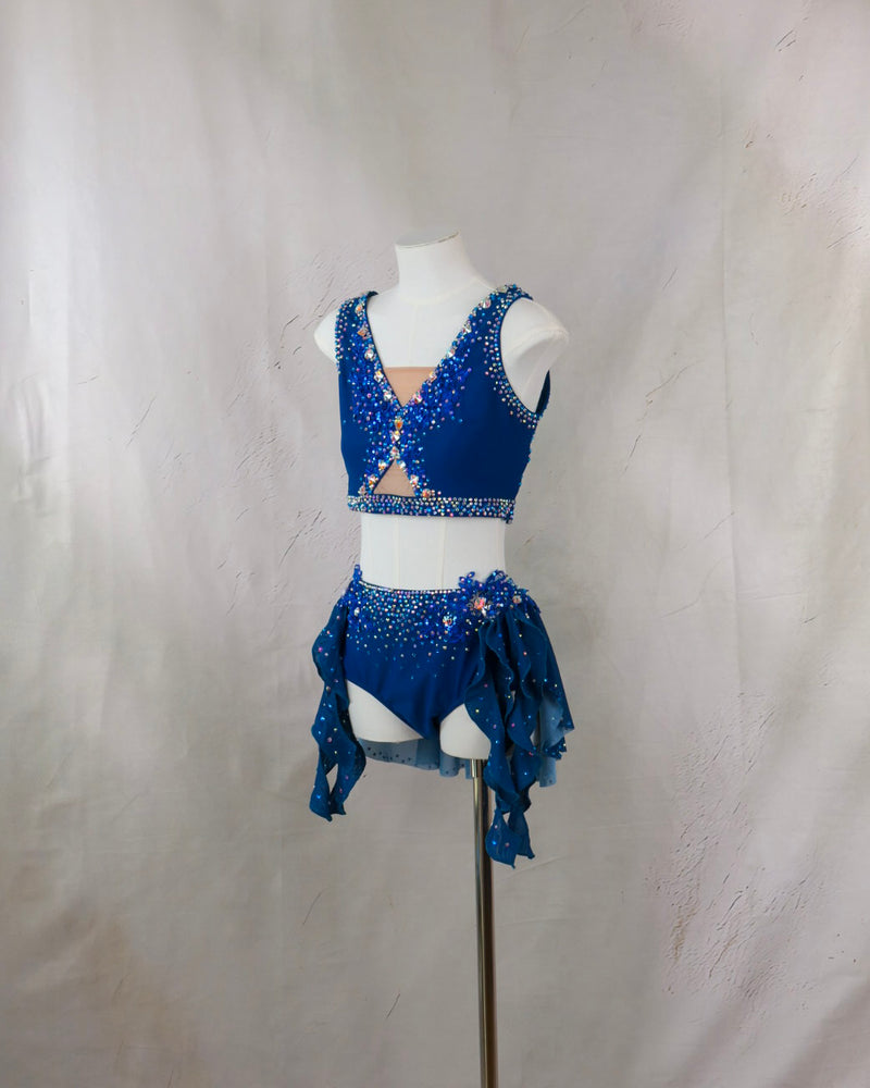Sapphire Ruffle Two Piece Lyrical Costume