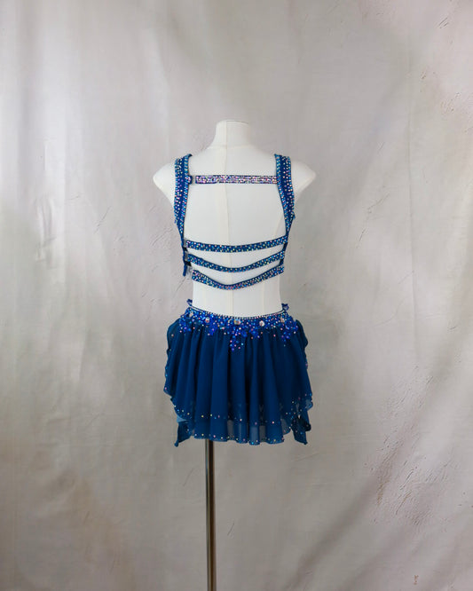 Sapphire Ruffle Two Piece Lyrical Costume