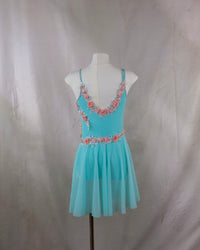 Aqua Floral Lyrical Dress