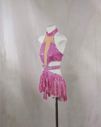 Orchid Fringe Lyrical Costume