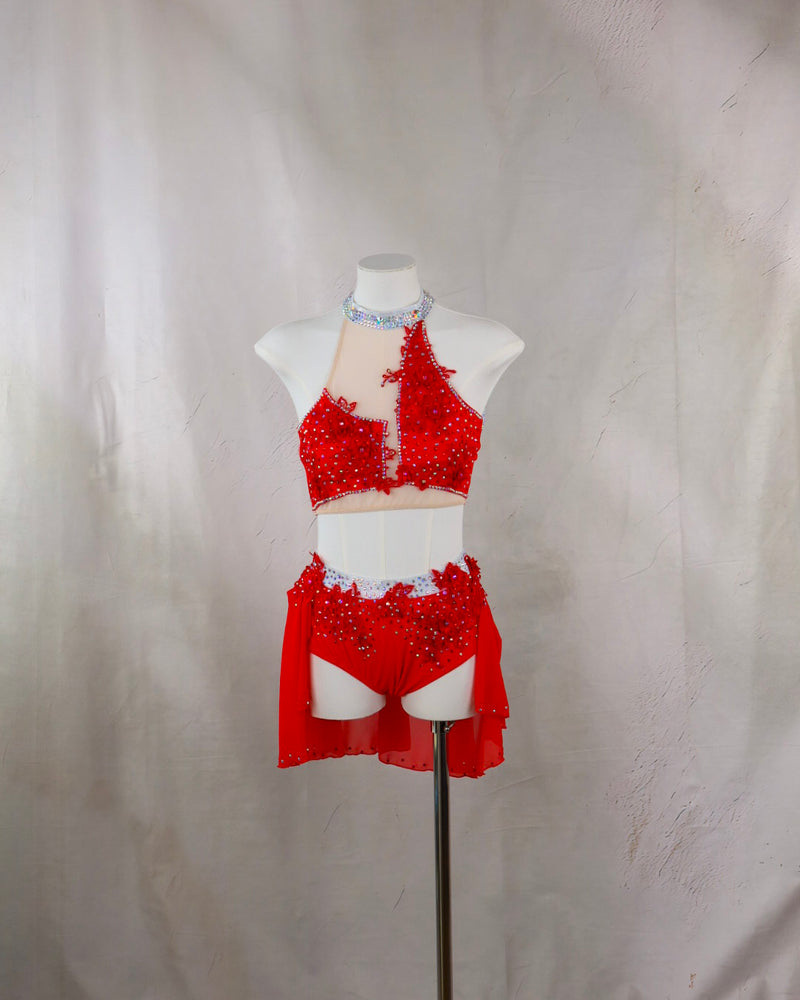 Ruby Sequin Two Piece Lyrical Costume