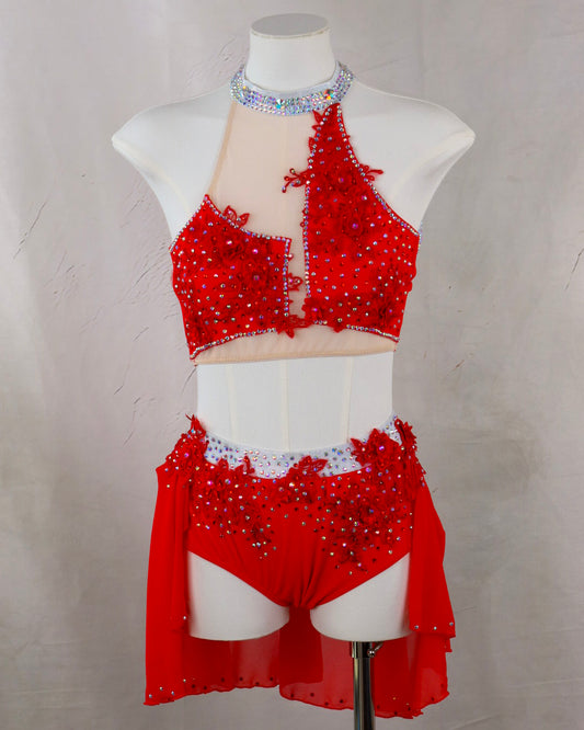 Ruby Sequin Two Piece Lyrical Costume