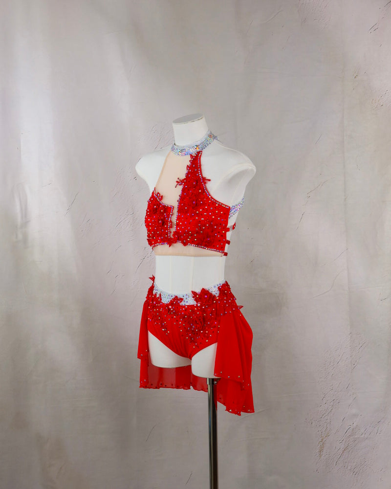 Ruby Sequin Two Piece Lyrical Costume