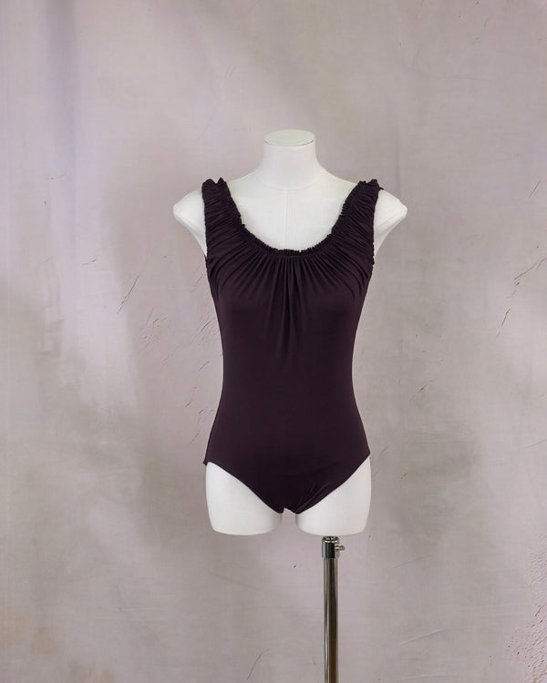 Ruched Scoop Leotard