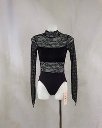 Lace Long Sleeve Leotard