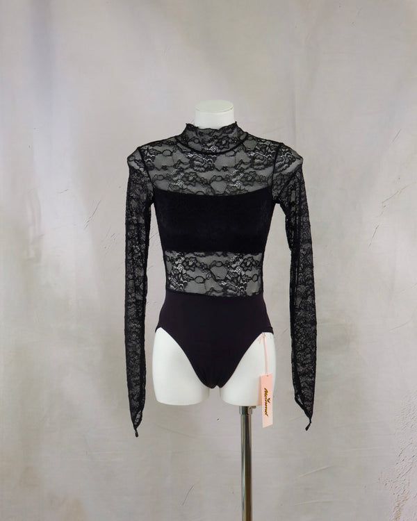 Lace Long Sleeve Leotard