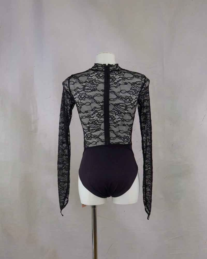 Lace Long Sleeve Leotard
