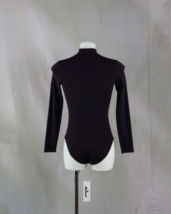 Long Sleeve Zip Front Leotard