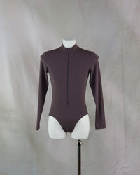 Long Sleeve Zip Front Leotard