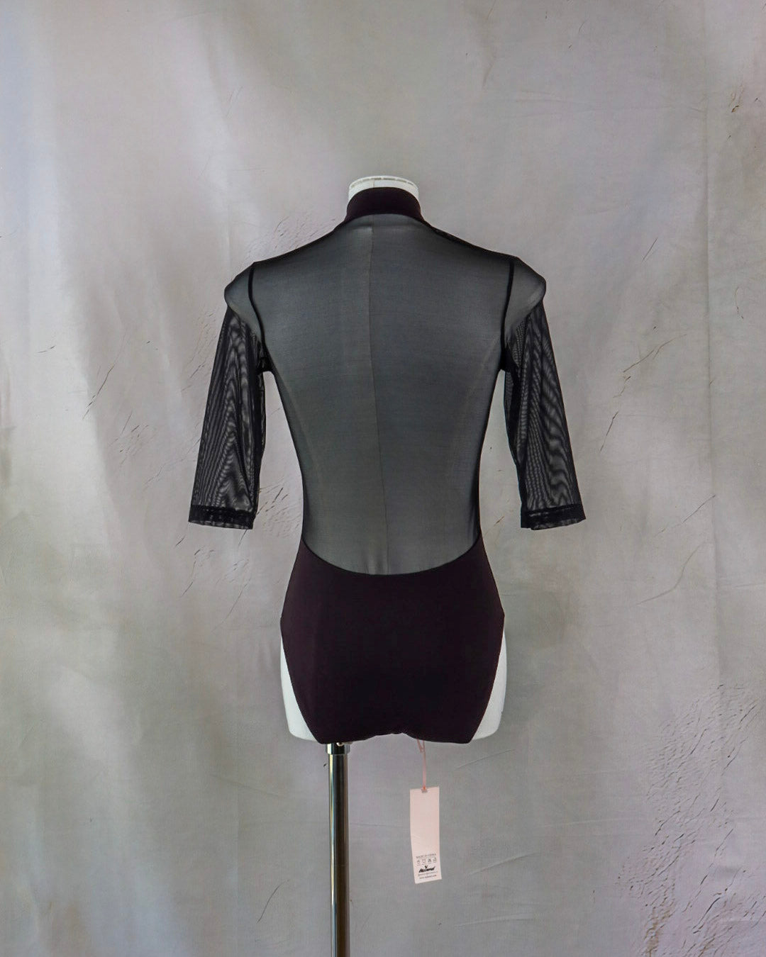 Half Sleeve Mesh Back Leotard