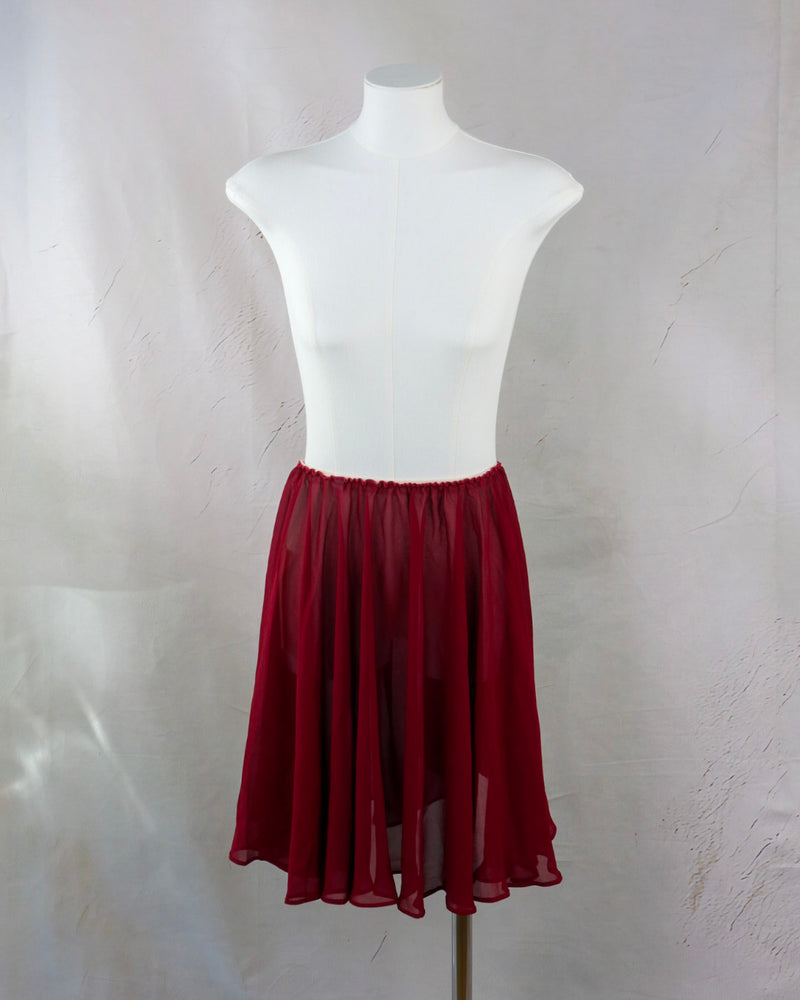 Long Mesh Ballet Skirt