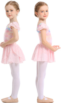 Sparkly Sequin Twirl Dress | Mermaid Scale Dancewear & Gymnastics Leotard | Perfect Gift for Girls | Available in two colors,Ready to Ship!-AM202