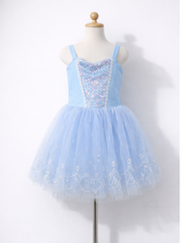 Girls Pink Princess Dress, Sparkle Lace Trim Tutu, Sleeveless Costume-ALP0106