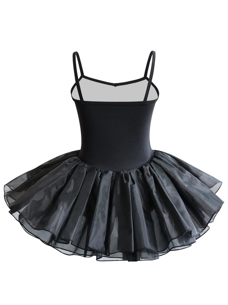 Girls Sequin Cami Ballet Leotard Tutu Dress-TM034
