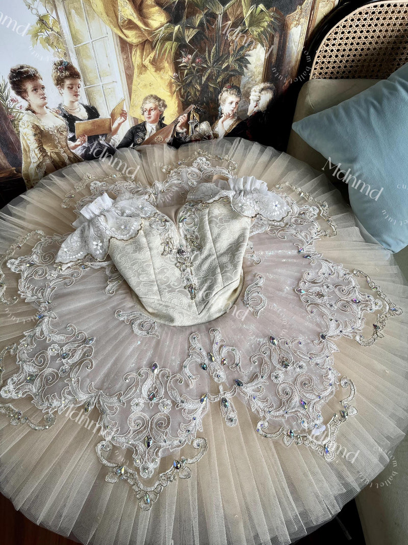 Professional Gold Ballet Tutu Custom made Sleeping Beauty Ballerina costume