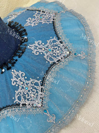 Custom Blue Pirate Ballet Tutu: Handmade Professional Dance Costume
